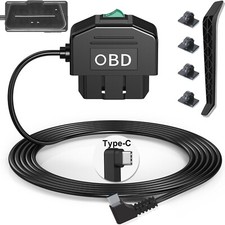 Dash Cam OBD Hardwire Kit, Dash Camera USB Type C Hardwire Kit with OBD Power...