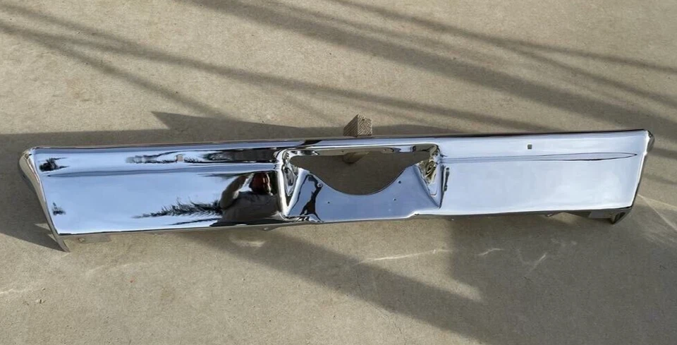 PARAGOLPES TRASERO S CHEVROLET CHEVY II NOVA NUEVO TRIPLE CHAPADO CROMO 1968-1972 68-72 Foto 3 de 4