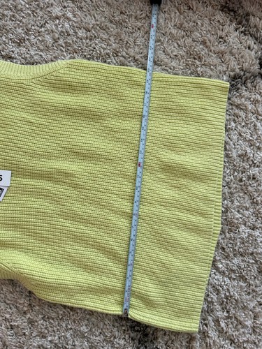 525America/ Womens Cotton Knit Pullover Vest/ light green/ Size S( oversized) - Picture 6 of 8