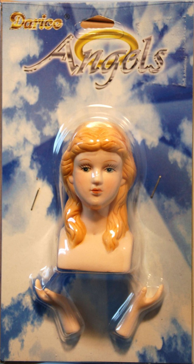 New Old Stock Vintage Darice Angels Porcelain Doll Head and Hands