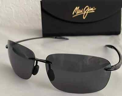 Maui Jim BREAKWALL MJ 422-02 Gloss black / Grey Polarized