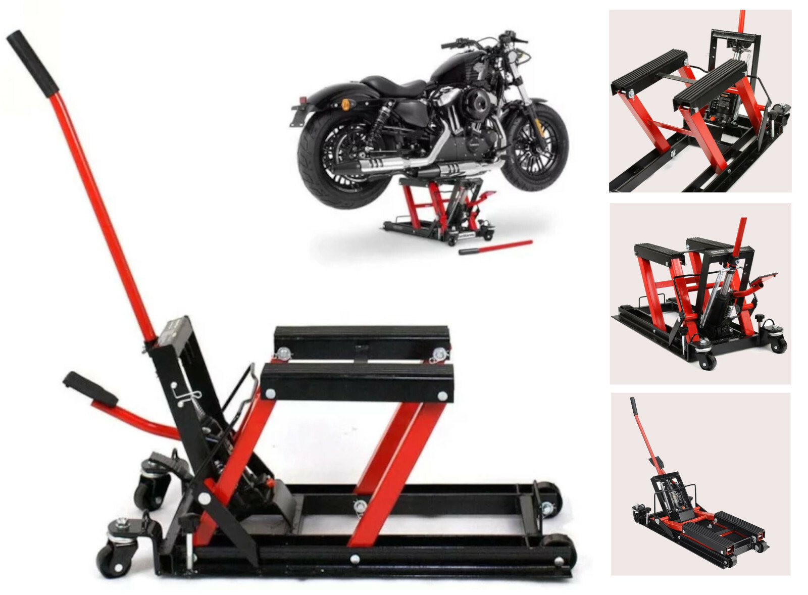 EUAIIPull Motorradheber 680kg - Hydraulische Hebebühne Für Motorrad & Quad