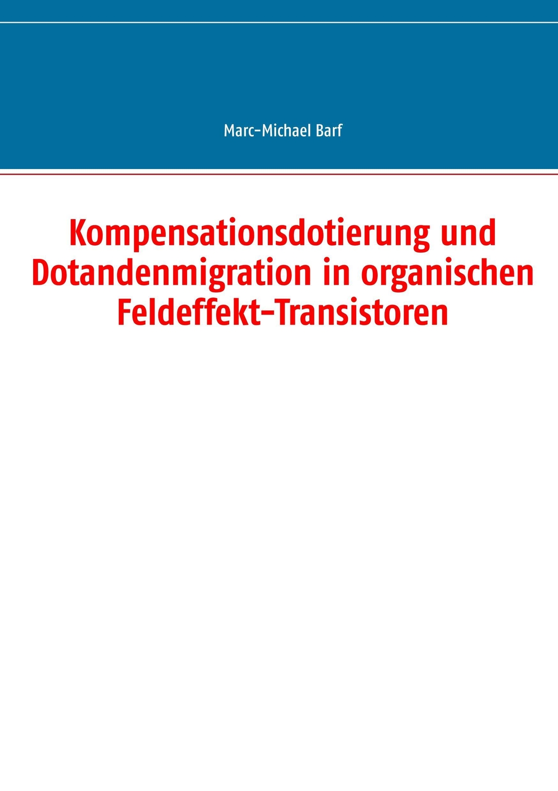 Thumbnail - Kompensationsdotierung Und Dotandenmigration In Organischen