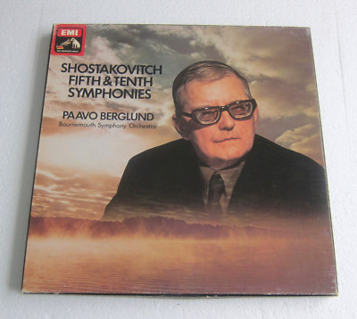 Berglund Shostakovich 5th & 10th Symphonies 2LP BOX EMI UK SLS 5044 (I25)