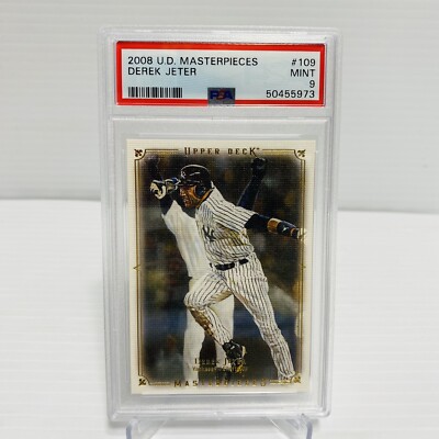 Derek Jeter Upper Deck Masterpieces PSA 9 (Pop 3) | eBay