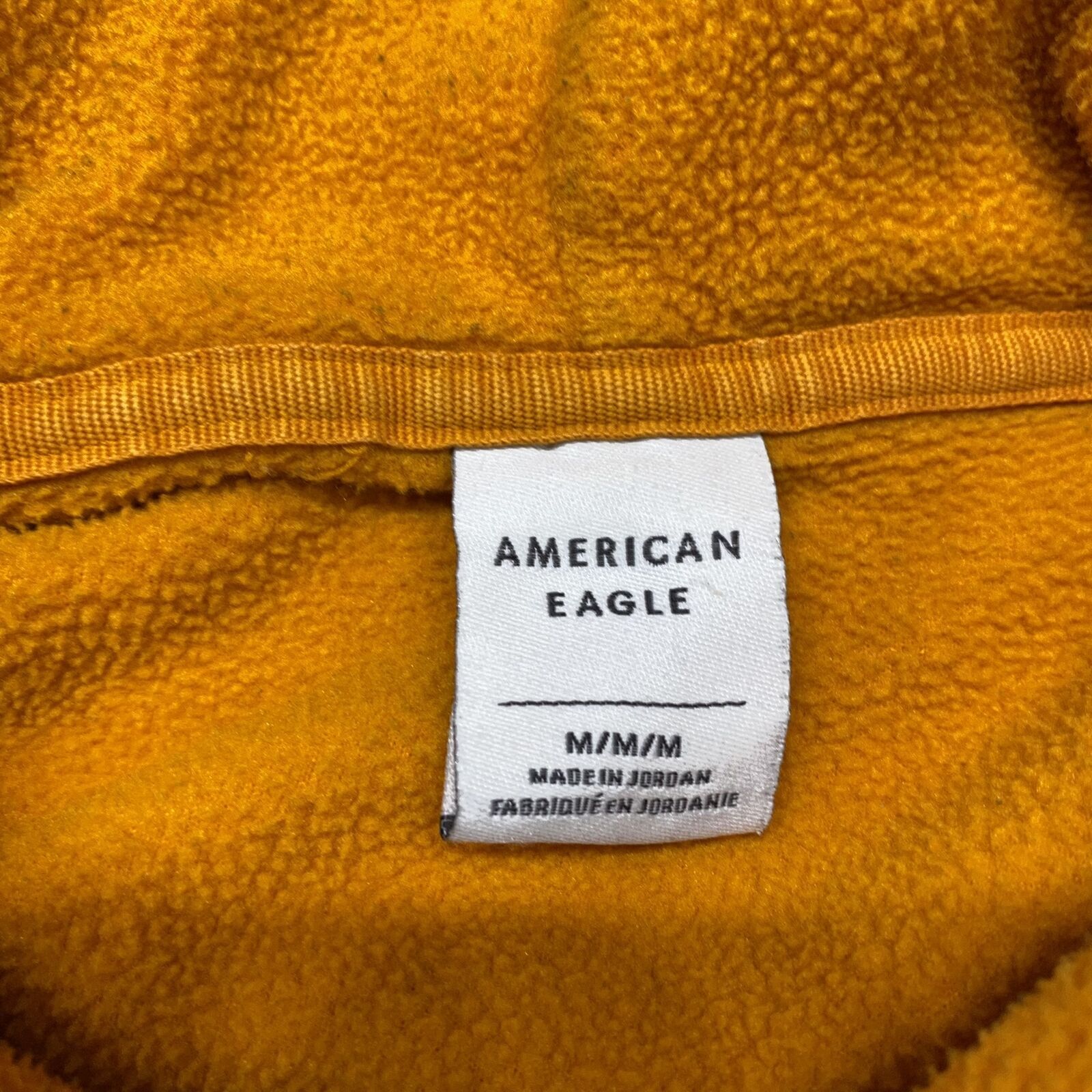 AMERICAN EAGLE Embossed Drawstring Pullover Orang… - image 8