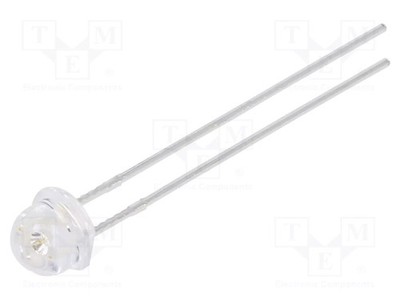 Anz. Ausg: 2 Front: gewölbt THT 4,8mm 5000mcd grün LED 60°
