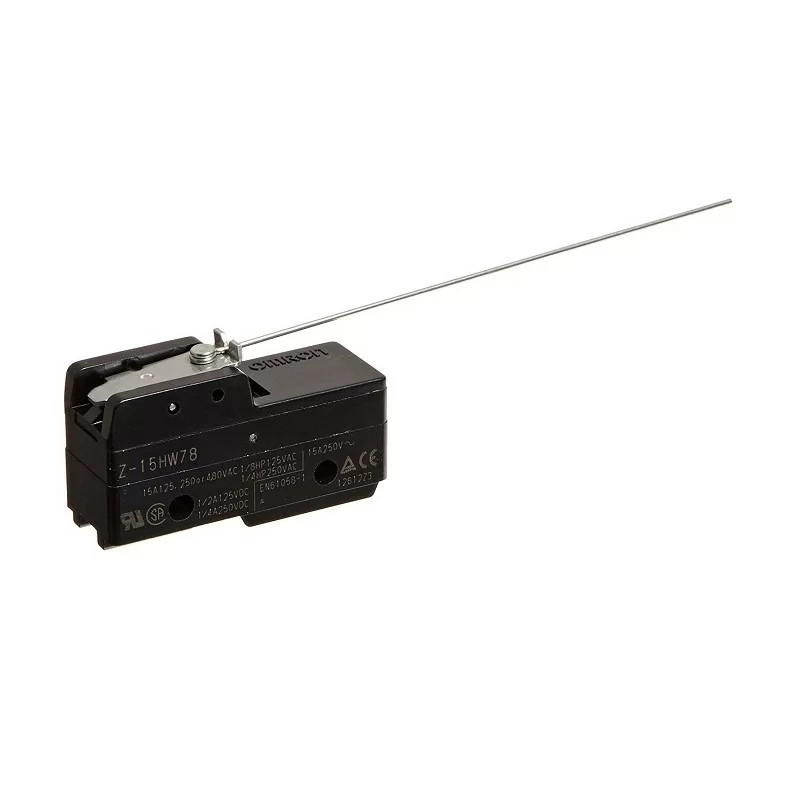 Microinterrupteur Omron Z-15HW78 à levier charnière basse force avec borne à souder