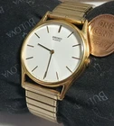 Vintage Seiko rare 8620-0019 Mens Formal Gold Tone Quartz Watch.