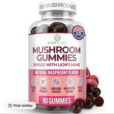 Mushroom Gummies Supplement for Energy, Focus,  Gut Health