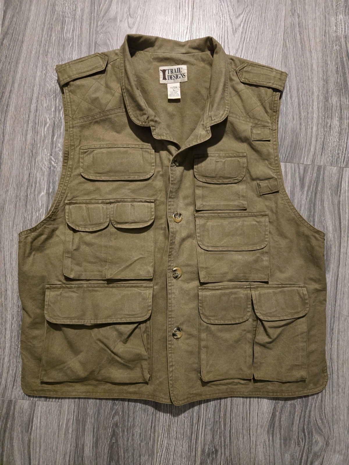 Trail Designs Vest Mens Sz Large Hunting Fishing Hiking Photography Tactical