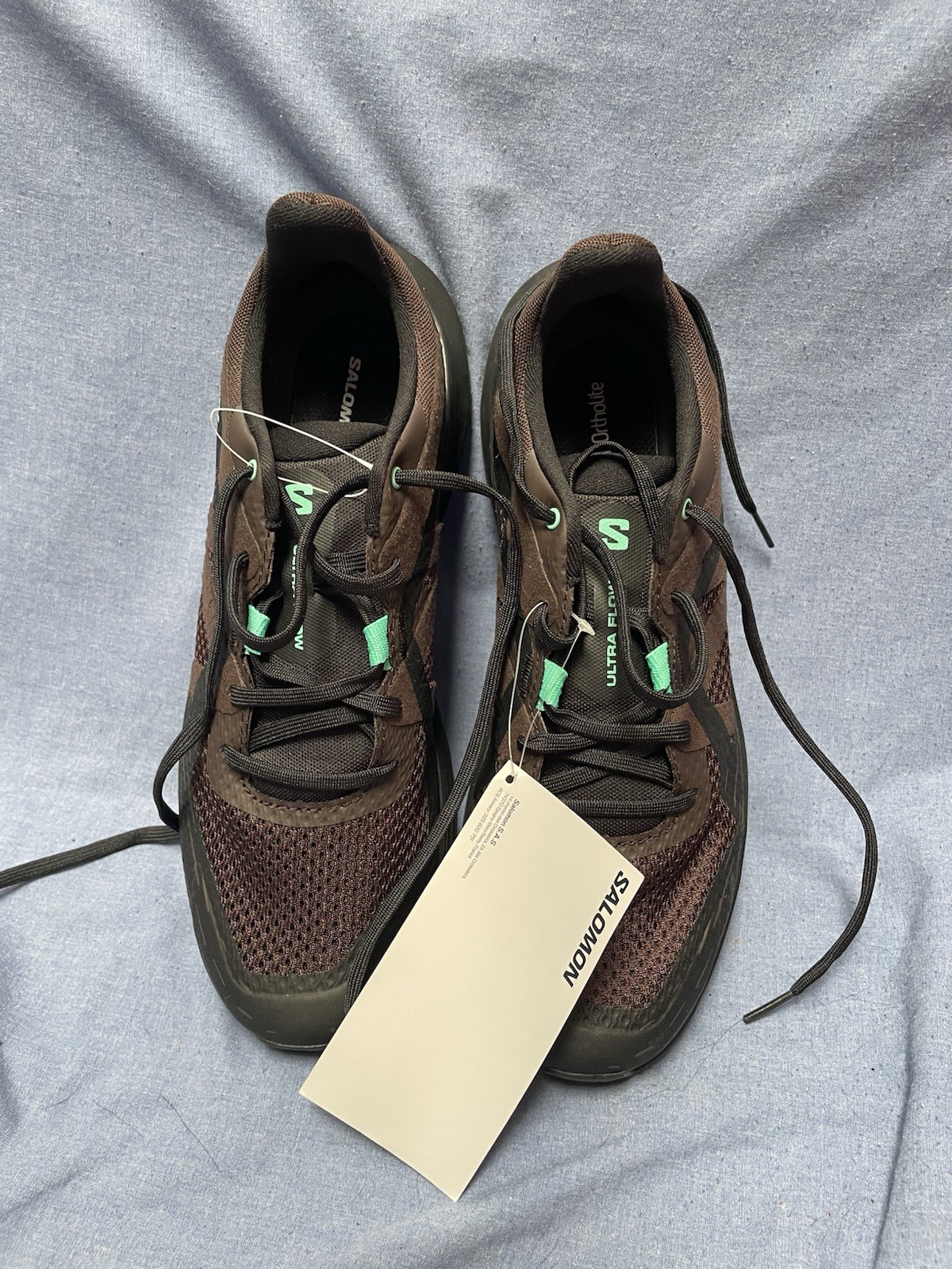 Scarpa Salomon Ultra Flow nera caffè trail running 475934 uomo taglia 9 nuova