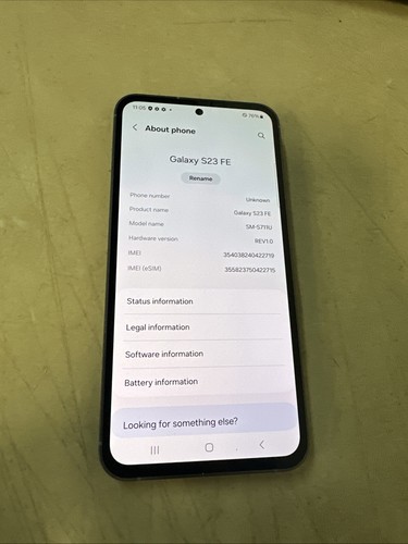 Samsung Galaxy S23 FE SM-S711U 128GB Graphite Unlocked**669** G
