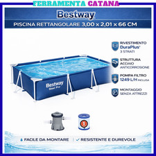 piscina fuori terra rigida rettangolare da esterno giardino per bambini BESTWAY