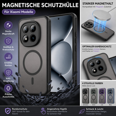 MagSafe Phone Case for Xiaomi Models ShadowGuard TPU Hybrid Camera Protector Cover
