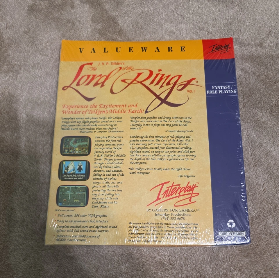 Lord of the Rings The Two Towers interplay 1990 - Image 2 of 2