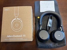 Bezprzewodowy zestaw słuchawkowy Jabra Evolve2 75 - czarny, kompatybilność z USB-C, UC