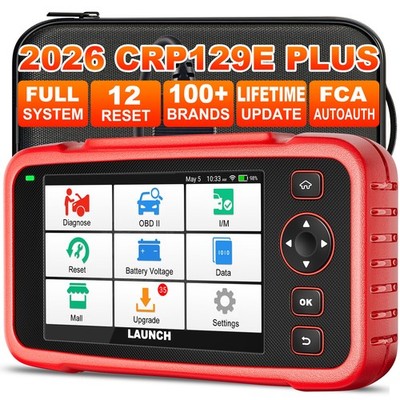 2026 LAUNCH CRP129E PLUS OBD2 Car Scanner Diagnostic Tool All System Free Update