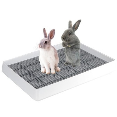 FHTONGE Extra Large Rabbit Litter Box Trainer Tray, Bunny Potty Training Litt...