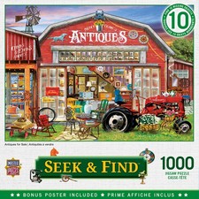 MasterPieces - Seek  Find - Antiques for Sale 1000 Piece Jigsaw Puzzle