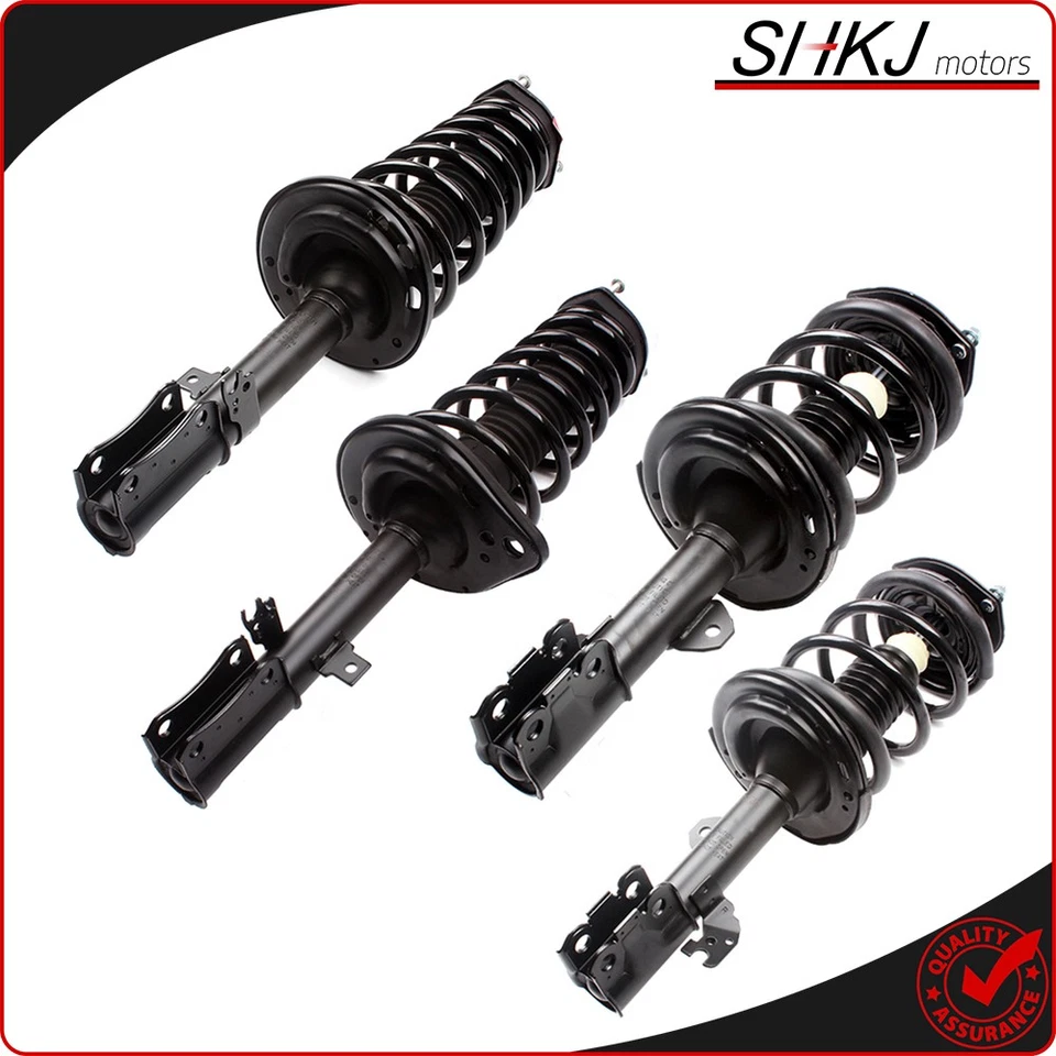 Set 4 Front Rear Complete Shock Struts w Coil Spring For 2007-2011 Toyota Camry - Image 4 of 4