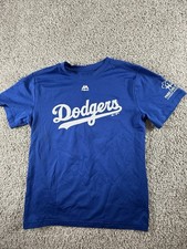Majestic MLB Los Angeles Dodgers Cool Base Evolution T-Shirt Youth Large