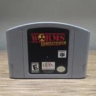 Worms Armageddon Nintendo 64 Infogrames Strategy Multiplayer Game TESTED & WORKS