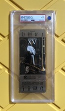 1981 SUPER BOWL 15 XV Full Ticket PSA VG-EX, Gold, Raiders Eagles, VERY RARE!!!