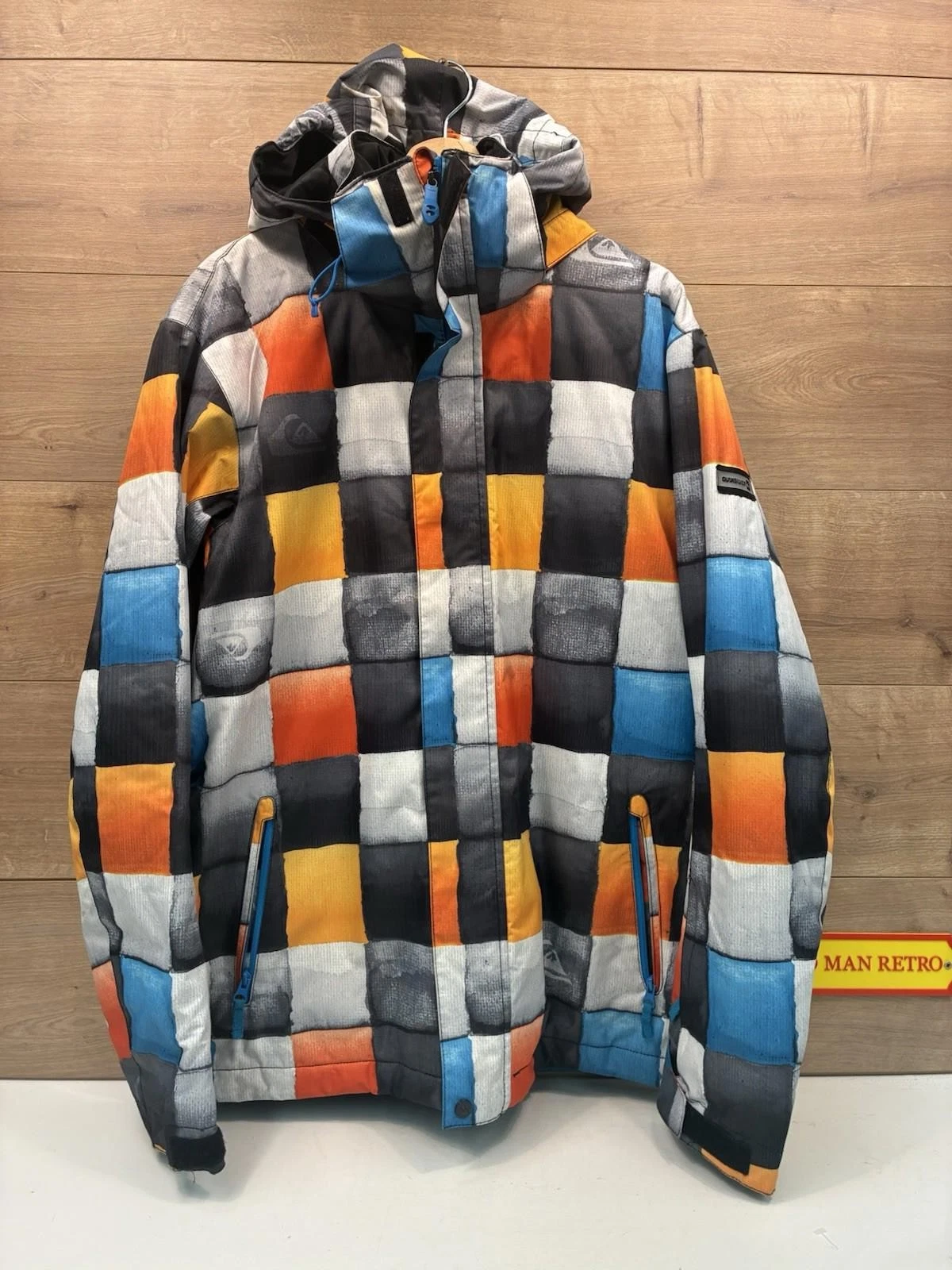 Quiksilver Utility Collection Ski Snowboard Jacket Mens M Quiktech 10K Hooded