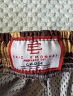 Eric Emanuel Men's Mesh Athletic Shorts Brown/Gold Star Print L Drawstring — photo 3