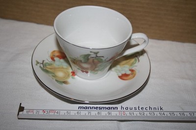 6 er Set Kaffeetassen Teetassen mit Unterteller Made in China