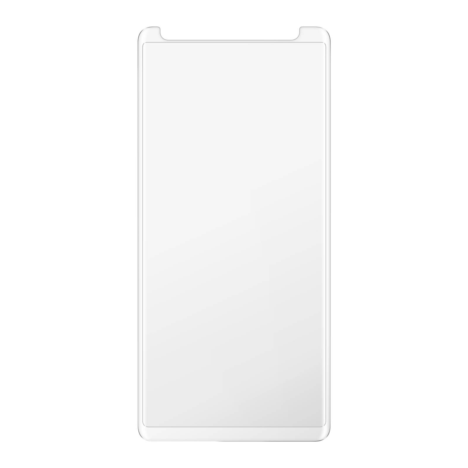 Coque Galaxy Note 9 transparente en verre trempé à bords inclinés