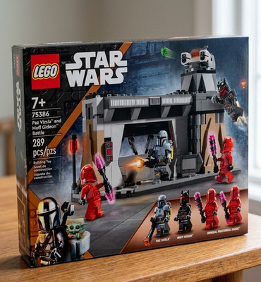 LEGO Star Wars 75386 Paz Vizsla & Moff Gideon Battle Mandalorian Set NEW SEALED