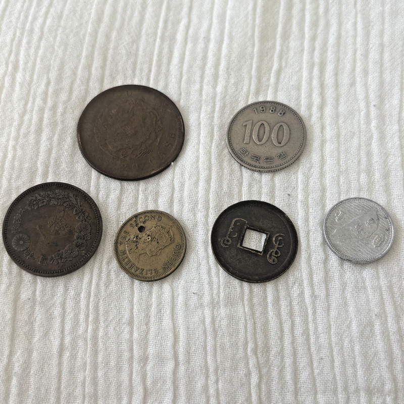 Lot of 6 -  Asia Coins