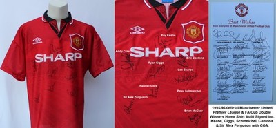 12 Programmes Domicile Manchester United Saison 1995/1996 Review, Rare Collection