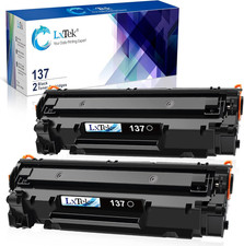 137 Black Toner Cartridge Replacement for 137 CRG137 2 Pack 137 Black