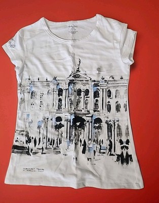 Mariinsky Theatre  Russian Pointe T Shirt Womens M White Modal /Cotton Rare 