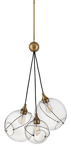 Hinkley Lighting 30304 Skye 3 Light 18"W Multi Light Pendant - Brass - Picture 1 of 12