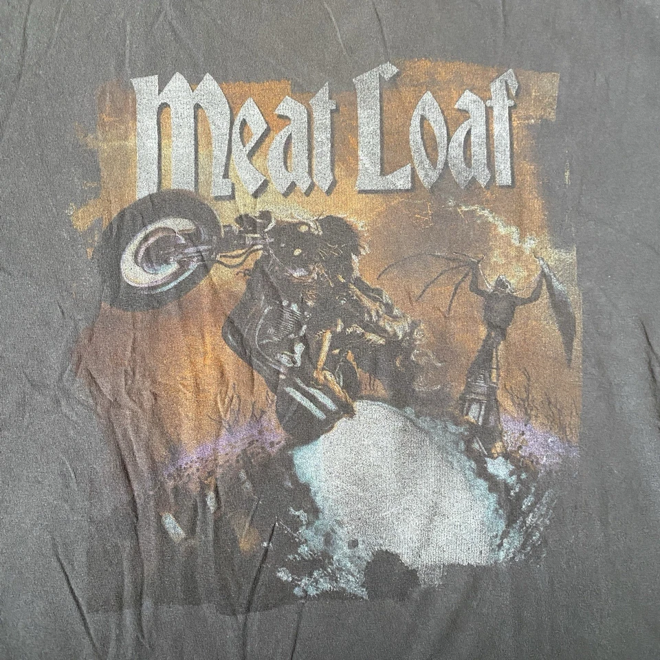 Meat Loaf 2000s Y2K Concert Tour Tshirt On Tenesse River Tag Size Large - Image 3 of 3