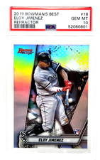 2019 Bowman Best REFRACTOR ELOY JIMENEZ RC Rookie Baseball Card PSA 10 GEM MINT