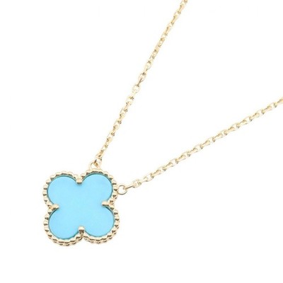 Van Cleef & Arpels Vintage Alhambra Halskette Türkis 750YG P0072063