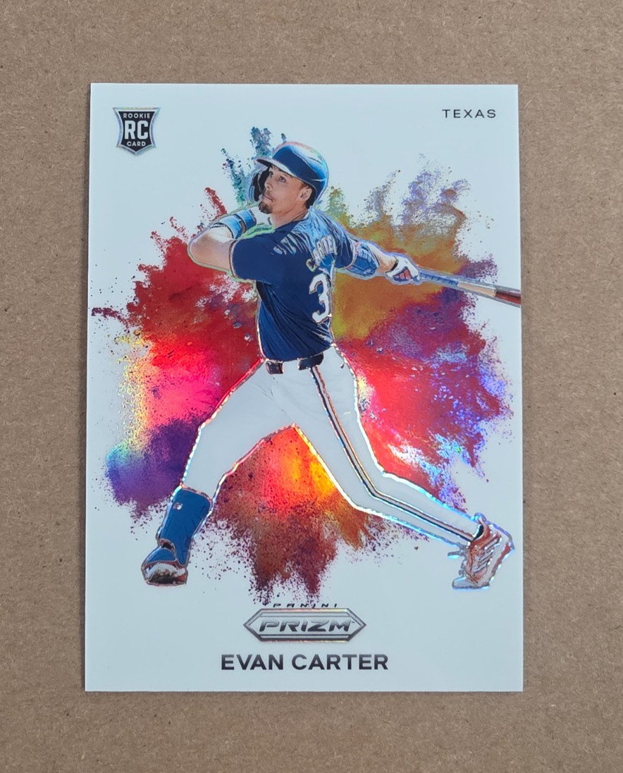2024 Panini Prizm Baseball Evan Carter Rookie Colorblast Case Hit SP Card #3