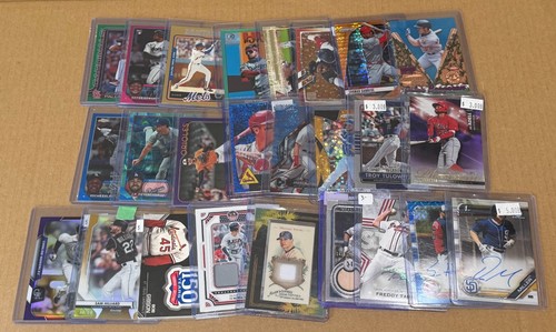25 Card Lot MLB Baseball Auto Patch Relic RC #d Autographs Numbered Cards Only