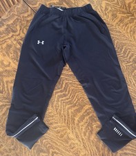 Under Armour Men  s Ua Run Pant Black Tapered Size Large