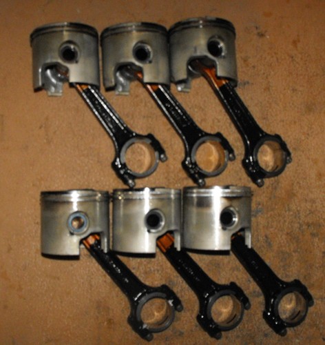 Mercury 200 HP 2 Stroke Piston & Connecting Rod Set PN 881055T10 Fits 1998-2014