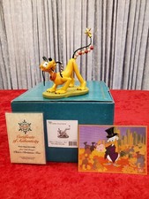 WDCC Disney PLUTO'S Christmas Tree Lg "Pluto Helps Decorate"1996 Holiday COA Box