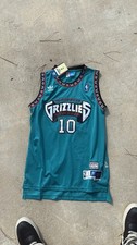 adidas Vancouver Grizzlies Mike Bibby #10 NBA Jersey Men's Size S Teal