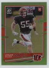 2020 Panini Donruss Optic Rookies Lime Green Prizm 31/35 Logan Wilson #143 rp9