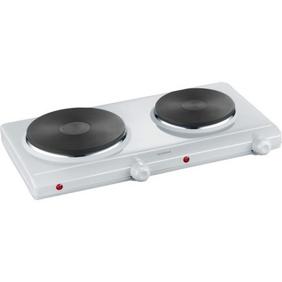 Severin Doppel Kochplatte Kochtafel DK 1042 2500W temperaturregelbar weiß B-Ware
