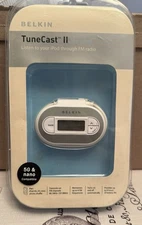 NEW! Belkin TuneCast II FM Transmitter for IPod Nano Compatible F8V3080-APL